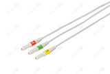 Din Compatible Reusable ECG Lead Wire - IEC - 3 Leads Snap