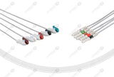 Din Compatible Reusable ECG Lead Wires 5 Leads Neonate Grabber