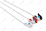 Drager Compatible Reusable ECG Lead Wire - AHA - 3 Leads Grabber