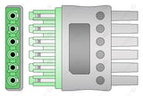 Drager Compatible Reusable ECG Lead Wire - AHA - 6 Leads Grabber