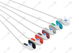 Drager Compatible Reusable ECG Lead Wire - AHA - 6 Leads Grabber