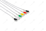 6 Leads Snap for Drager Compatible Reusable ECG Lead Wire