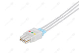 Datex Compatible Reusable ECG Lead Wire - IEC - 3 Leads Snap