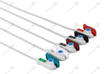 Datex Compatible Reusable ECG Lead Wire - AHA - 5 Leads Grabber