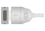 Burdick Compatible One Piece Reusable EKG Cable - AHA