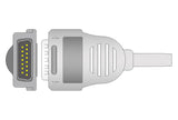 Burdick Compatible One Piece Reusable EKG Cable - AHA