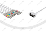 Fukuda me Compatible One Piece Reusable EKG Cable 3mm Needle