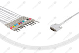 Nihon Kohden Compatible One Piece Reusable EKG Cable-BA-901D 3mm Needle