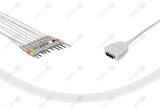 Burdick Compatible One Piece Reusable EKG Cable - AHA