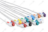 Philips Compatible One Piece Reusable EKG Cable - AHA - Grabber
