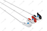 Fukuda Compatible Reusable ECG Lead Wire - AHA - 3 Leads Grabber