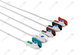 Fukuda Compatible Reusable ECG Lead Wire - AHA - 5 Leads Grabber