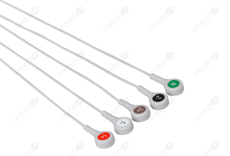Snap  Philips Compatible Holter ECG Cable