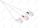Philips Compatible Disposable ECG Lead Wire - AHA - 3 Leads Grabber Box of 10