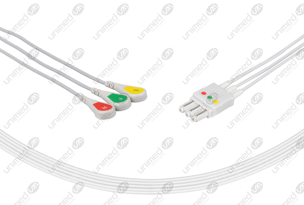 Philips Compatible Reusable ECG Lead Wire with IEC color coding 