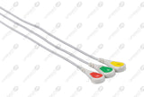 Philips Compatible Reusable ECG Lead Wire with Snap connector