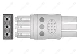 Philips Compatible Reusable ECG Lead Wire - AHA - 3 Leads Snap