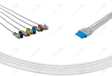 Philips Compatible Reusable ECG Lead Wire - IEC - 5 Leads Grabber