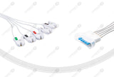 Philips Compatible ECG Telemetry cable - AHA - 5 Leads Grabber Box of 10