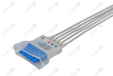 Philips Compatible ECG Telemetry cable - AHA - 5 Leads Snap