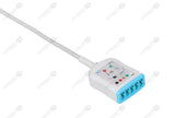 AAMI 6Pin Compatible ECG Trunk cable - AHA - 5 Leads/LL Style 5-pin