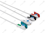 Medtronic Compatible Reusable ECG Lead Wire - AHA - 4 Leads Grabber