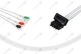 Medtronic Compatible Reusable ECG Lead Wires 4 Leads Snap