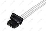 Medtronic Compatible Reusable ECG Lead Wire - AHA - 4 Leads Snap