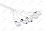 GE/Marquette Compatible Disposable ECG Lead Wire - AHA - 5 Leads Grabber Box of 10