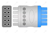 GE/Marquette Compatible Reusable ECG Lead Wire - IEC - 5 Leads Snap