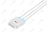 GE Vivid Compatible Reusable ECG Lead Wire - AHA - 3 Leads Grabber
