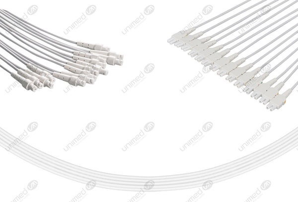 GE CAM 14 Compatible EKG Lead Wire- Without Adapters