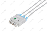 GE/Marquette Compatible Reusable ECG Lead Wire - AHA - 3 Leads Grabber