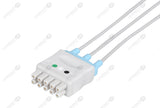 GE/Marquette Compatible Reusable ECG Lead Wire - AHA - 3 Leads Snap