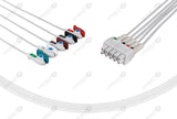 GE/Marquette Compatible Reusable ECG Lead Wires 5 Leads Grabber
