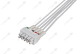 GE/Marquette Compatible Reusable ECG Lead Wire - AHA - 5 Leads Grabber