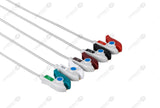 GE/Marquette Compatible Reusable ECG Lead Wire - AHA - 5 Leads Grabber