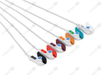 GE/Marquette Compatible Reusable ECG Lead Wire - AHA - 6 Leads Grabber