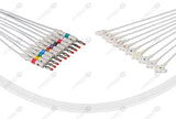 GE/Marquette Compatible Diagnostic ECG Cardiography shielded 10 Leads 4mm Banana