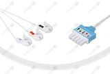 Mindray Compatible Disposable ECG Lead Wires 3 Leads Grabber Box of 10