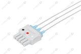 Mindray Compatible Reusable ECG Lead Wire - AHA - 3 Leads Snap