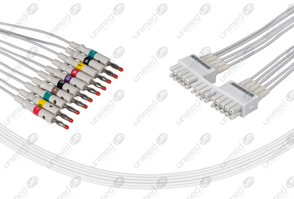Mortara Compatible EKG Lead Wire - IEC - 4mm Banana End