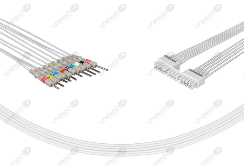 Mortara Compatible EKG Lead Wire 3mm Needle End