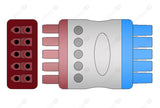 GE/Marquette V Compatible Reusable ECG Lead Wire - AHA - 5 Leads Snap
