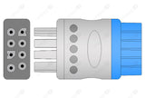 Nihon Kohden BR-906 Compatible Reusable ECG Lead Wire - AHA - 6 Leads Snap
