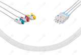 Nihon Kohden BR-019 Compatible Reusable ECG Lead Wire - IEC - 3 Leads Grabber