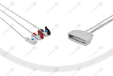 Philips MX40 Compatible Reusable ECG Lead Wires 3 Leads Grabber