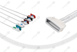 Philips MX40 Compatible Reusable ECG Lead Wires 5 Leads Grabber