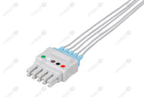 Spacelabs Compatible Reusable ECG Lead Wire - AHA - 5 Leads Grabber