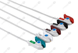 Spacelabs Compatible Reusable ECG Lead Wire - AHA - 5 Leads Grabber